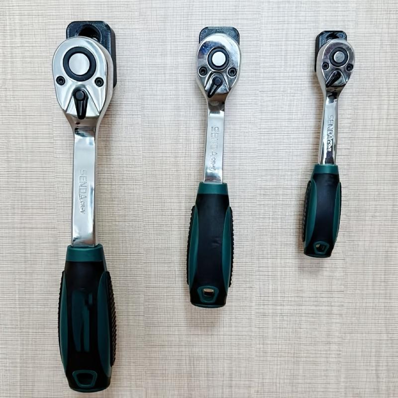 Workshop Tools Classification - 3Pcs Ratchet Wrench Storage Rack Impact
