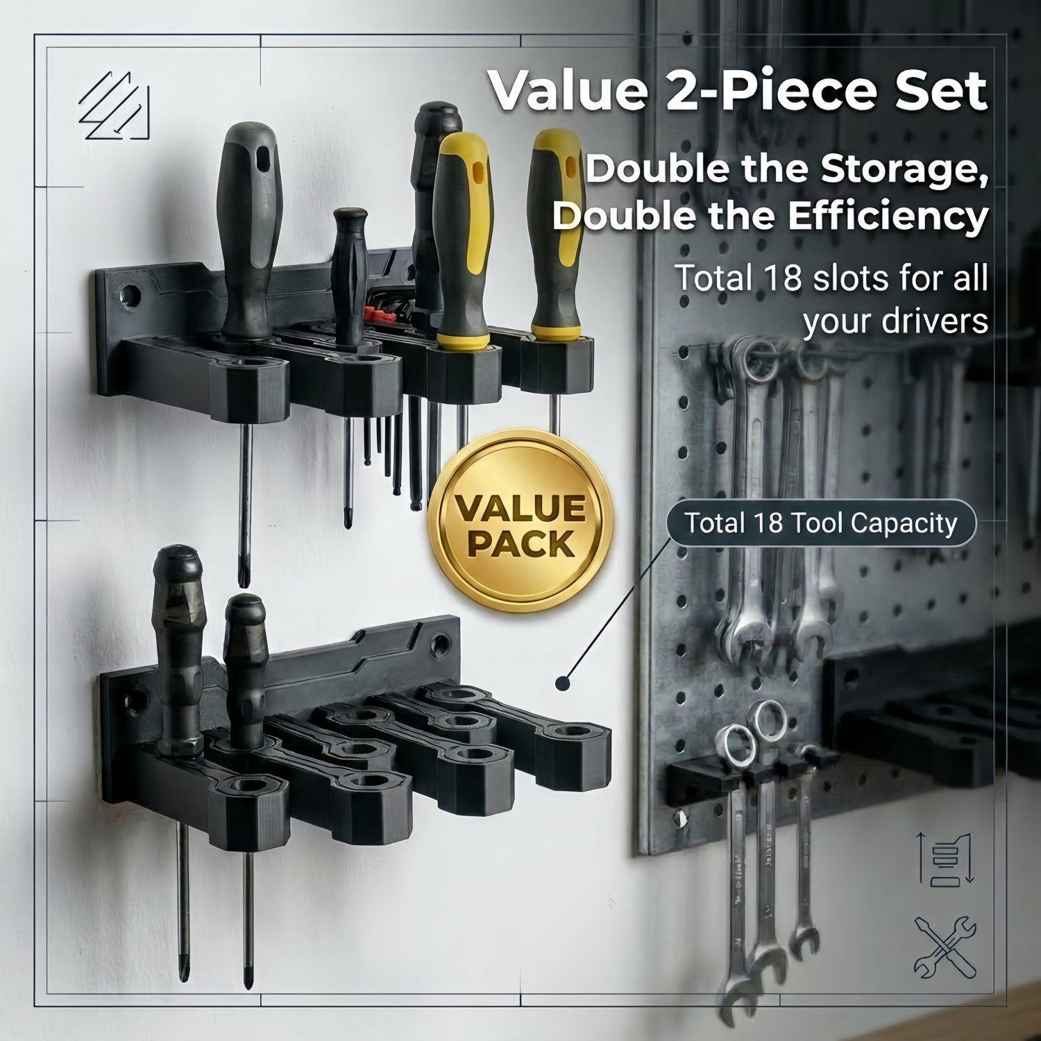 1-Piece Screwdriver Storage Ra - Workshop Tools Store 리뷰 및 가격