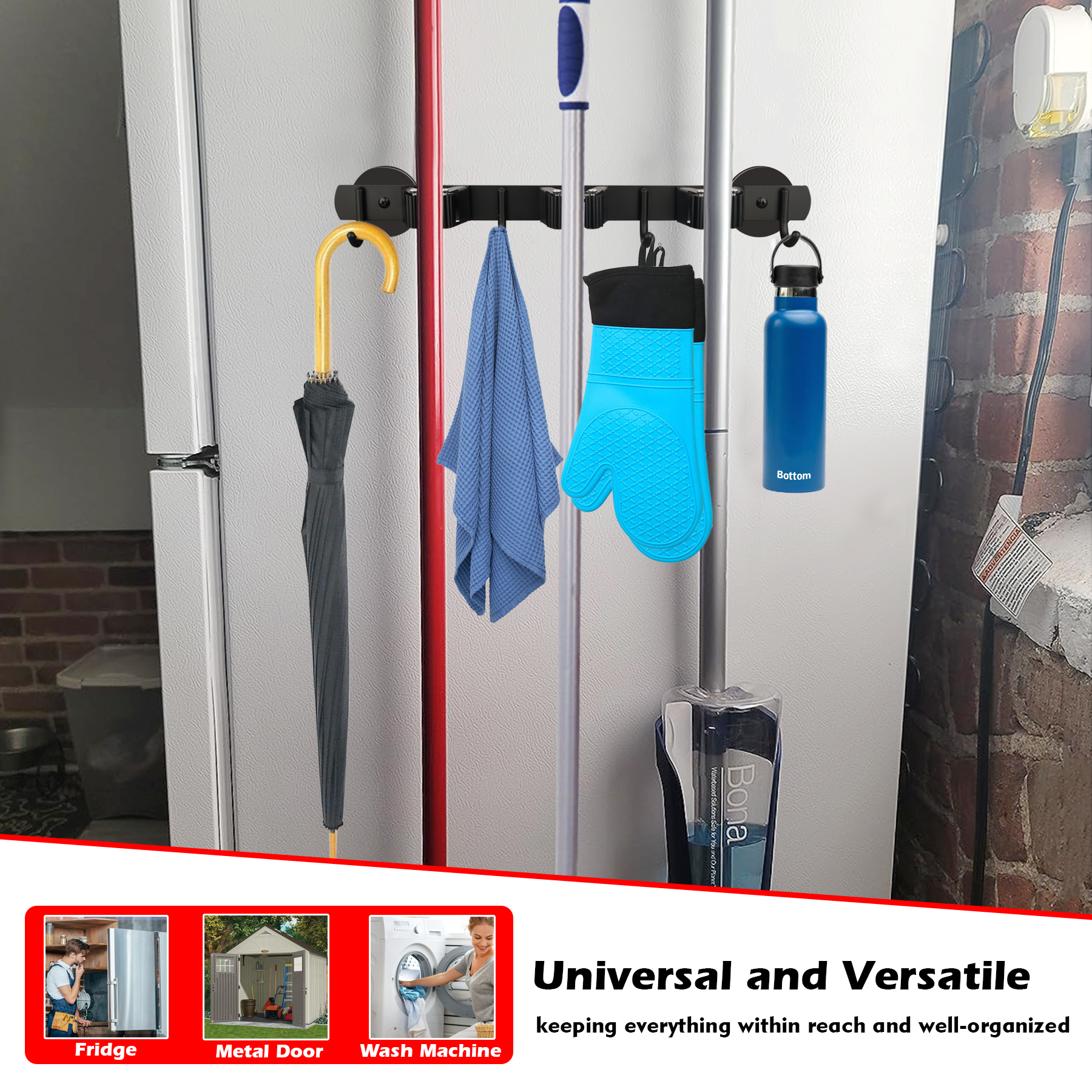 Magnetic Broom and Mop Holder  - Workshop Tools On Wall 리뷰 및 가격