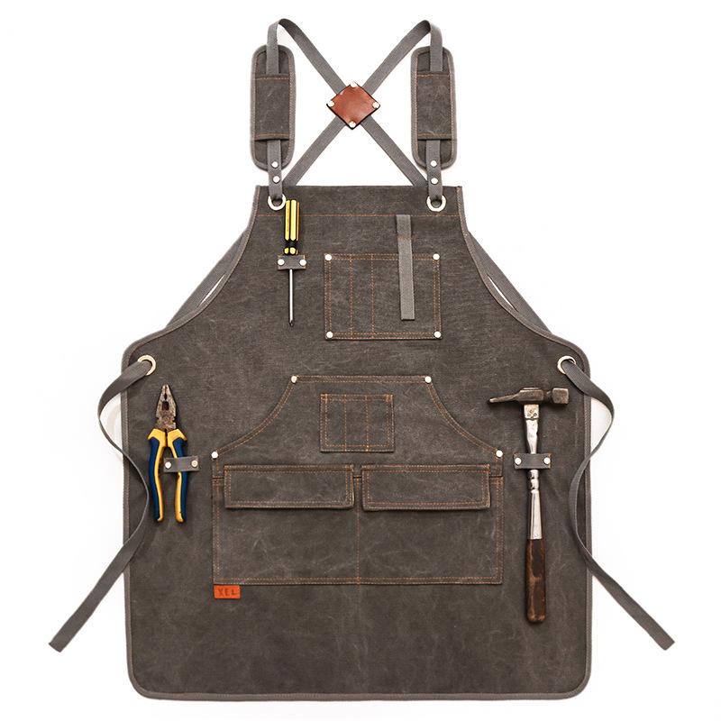 Canvas Apron With Printed Logo - Workshop Tools Logo 리뷰 및 가격