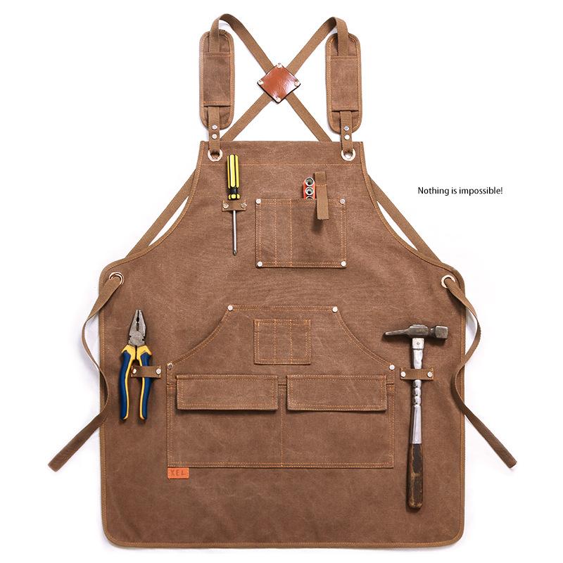 Canvas Apron With Printed Logo - Workshop Tools Logo 리뷰 및 가격