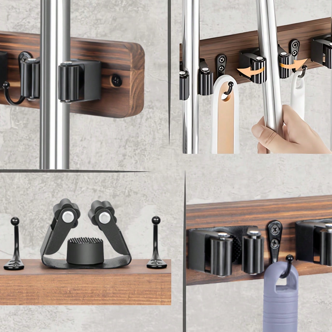 Mop Broom Holder Heavy Duty St - Workshop Tools On Wall 리뷰 및 가격