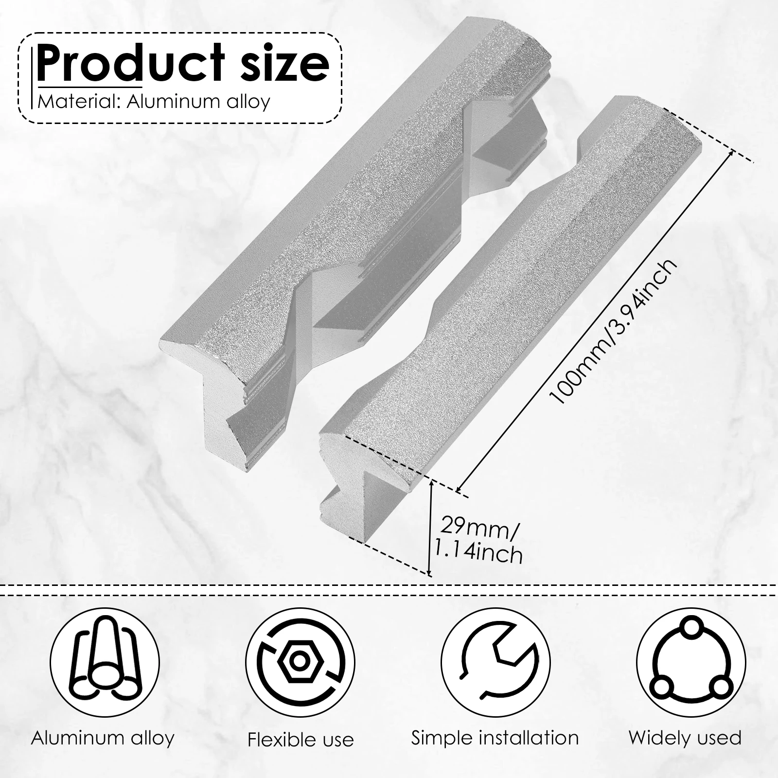 Magnetic Vise Jaws 4/5/6inch V - Workshop Tools Vice 리뷰 및 가격