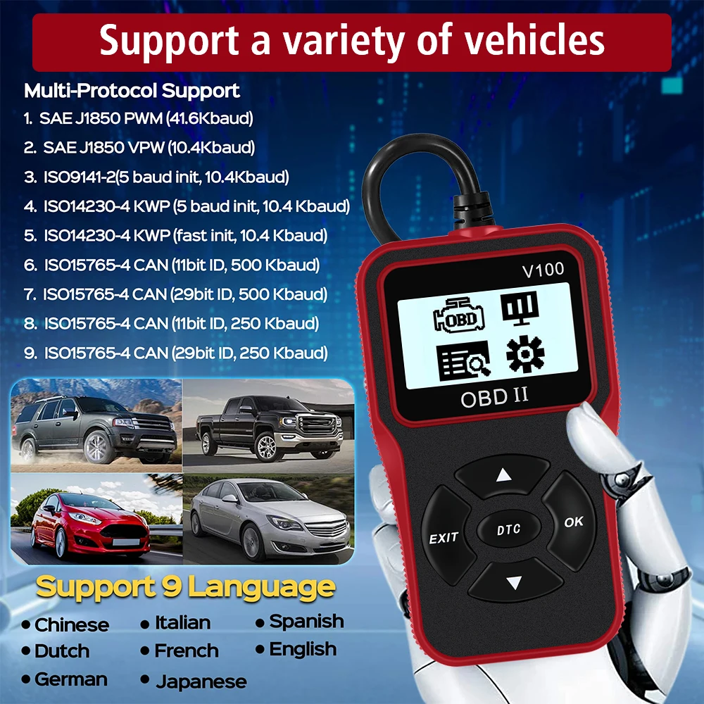 Car Scanner For 12V OBD2 Vehic - Workshop Tools English 리뷰 및 가격