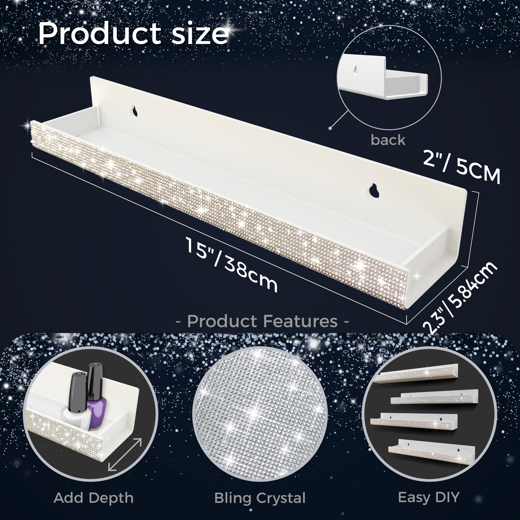 4 Pack 15 Inch Diamond Crystal - Workshop Tools On Wall 리뷰 및 가격