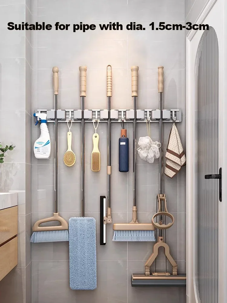 Mop and Broom Organizer Mop Ho - Workshop Tools On Wall 리뷰 및 가격
