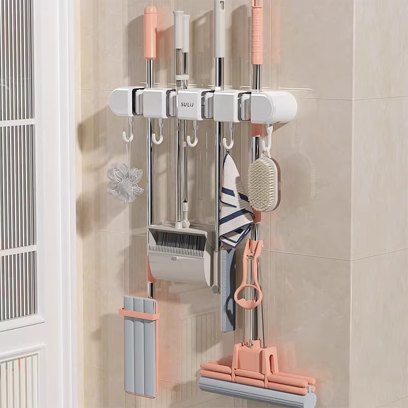 Broom Mop Holder with Hooks Wa - Workshop Tools On Wall 리뷰 및 가격