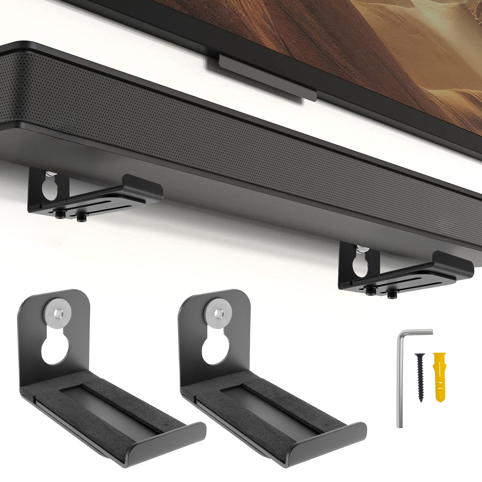 2Pcs Soundbar Speaker Stands W - Workshop Tools On Wall 리뷰 및 가격