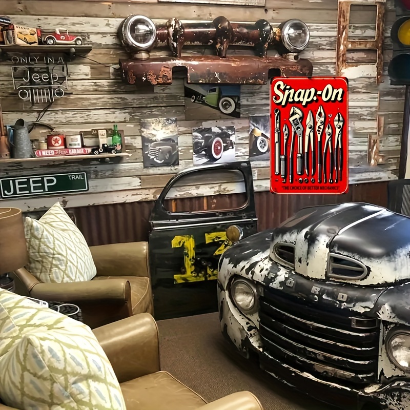 High Definition Tin Sign Vinta - Workshop Tools On Wall 리뷰 및 가격
