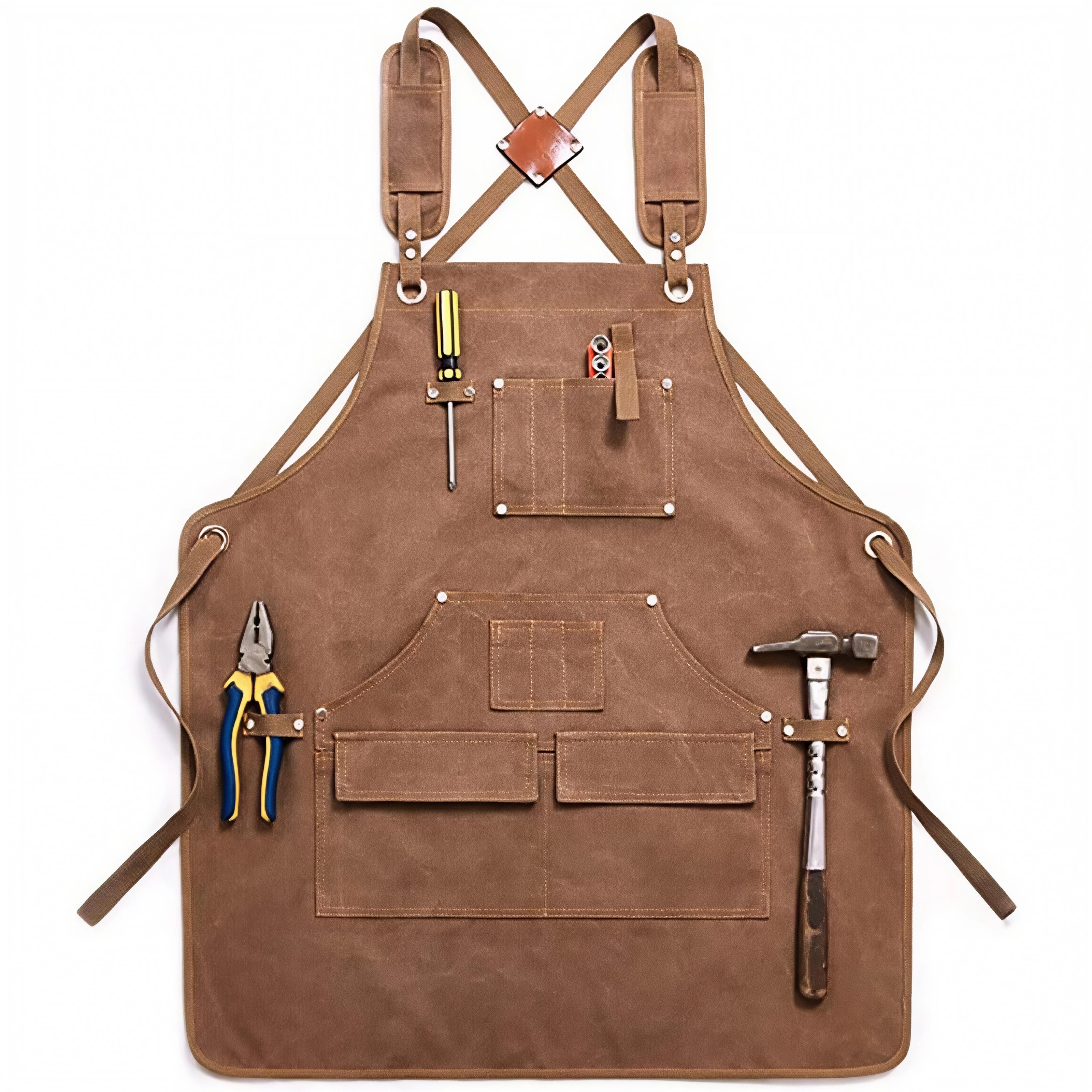 Heavy Duty Canvas Apron Custom - Workshop Tools Logo 리뷰 및 가격