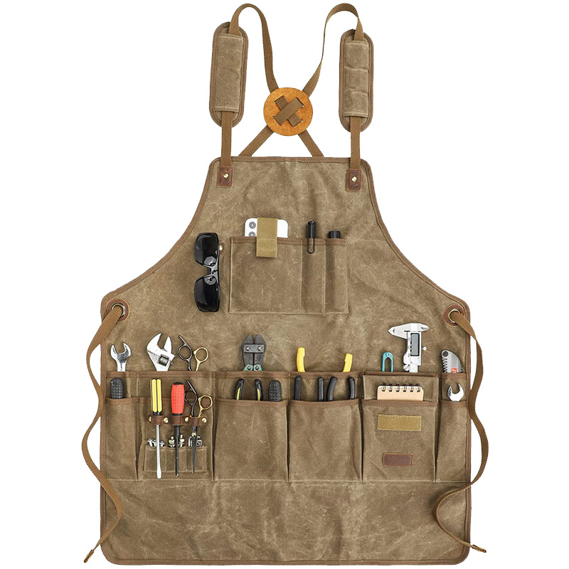 Heavy-Duty Thick Canvas Apron  - Workshop Tools Logo 리뷰 및 가격