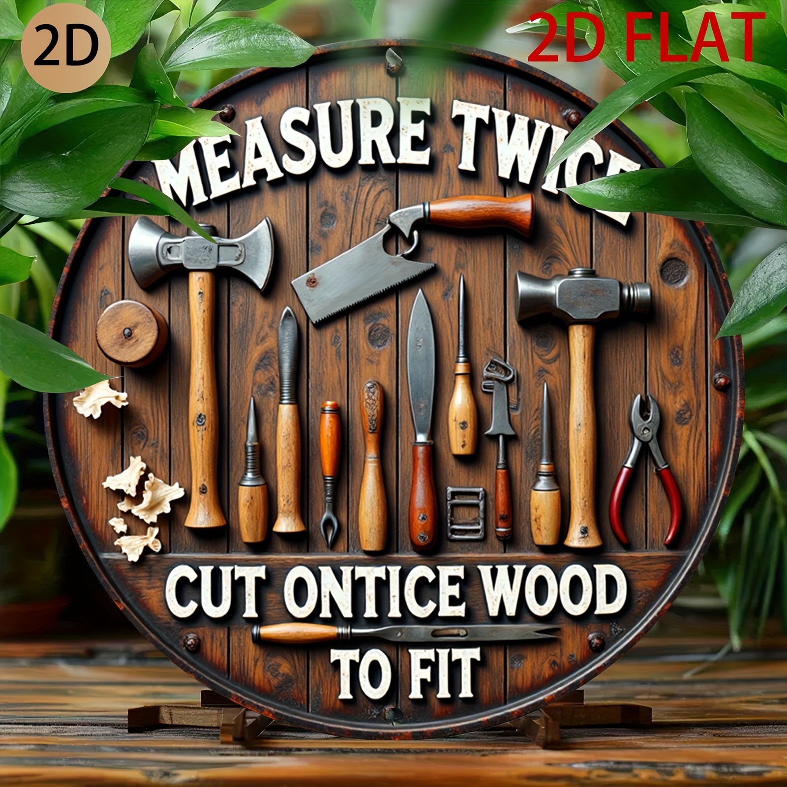 2D planar circular wooden tool - Workshop Tools Logo 리뷰 및 가격