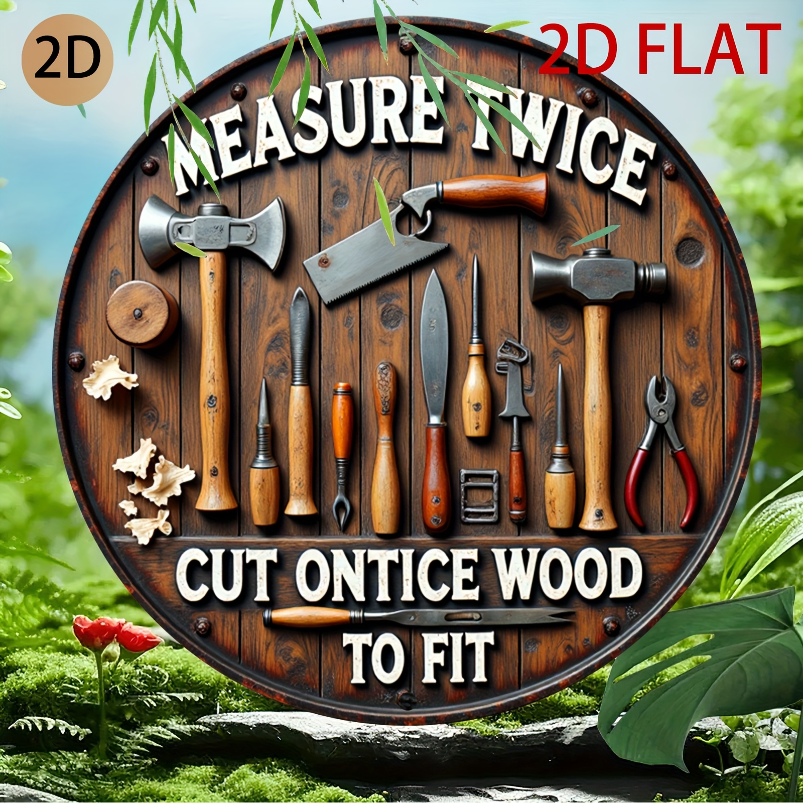 2D planar circular wooden tool - Workshop Tools Logo 리뷰 및 가격