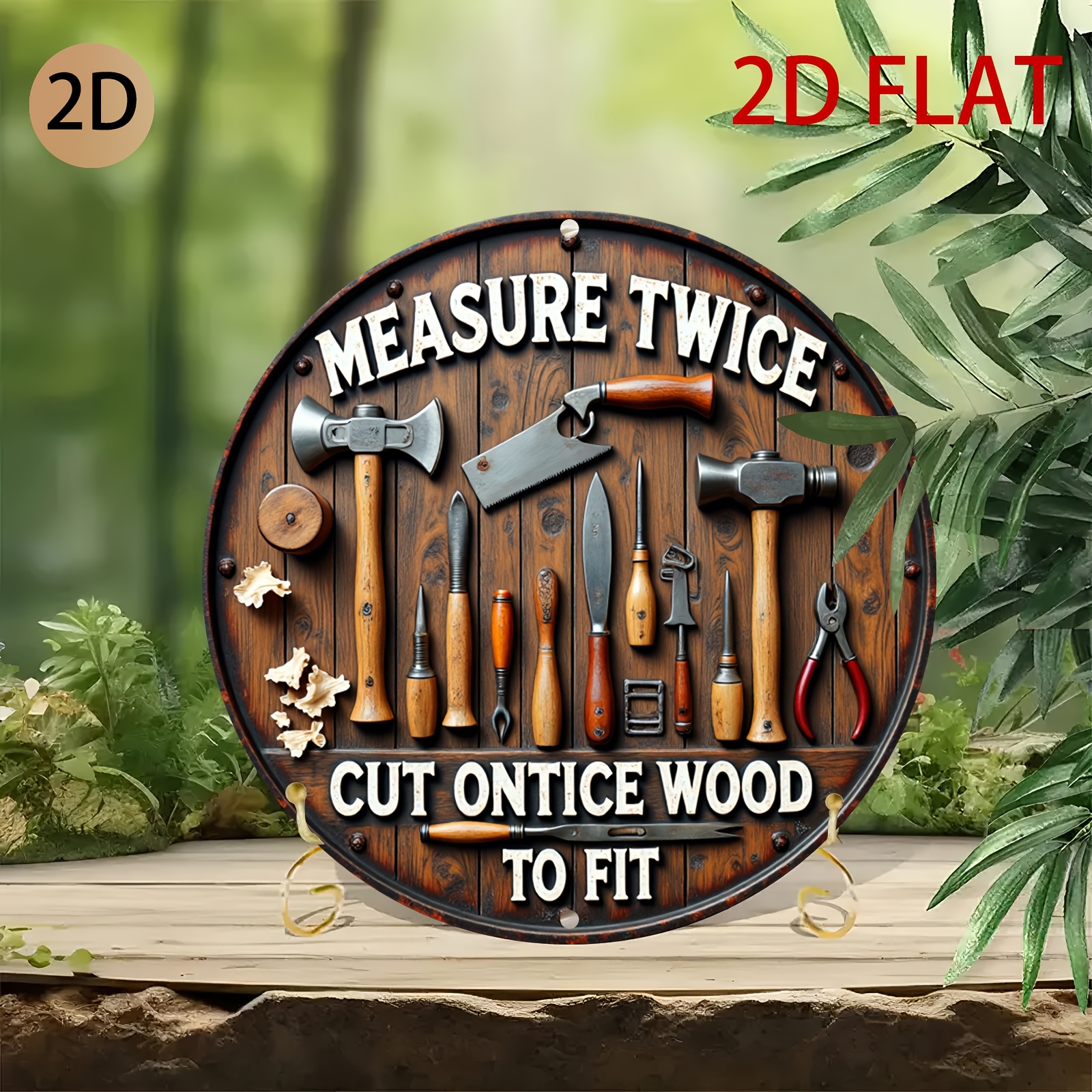 2D planar circular wooden tool - Workshop Tools Logo 리뷰 및 가격