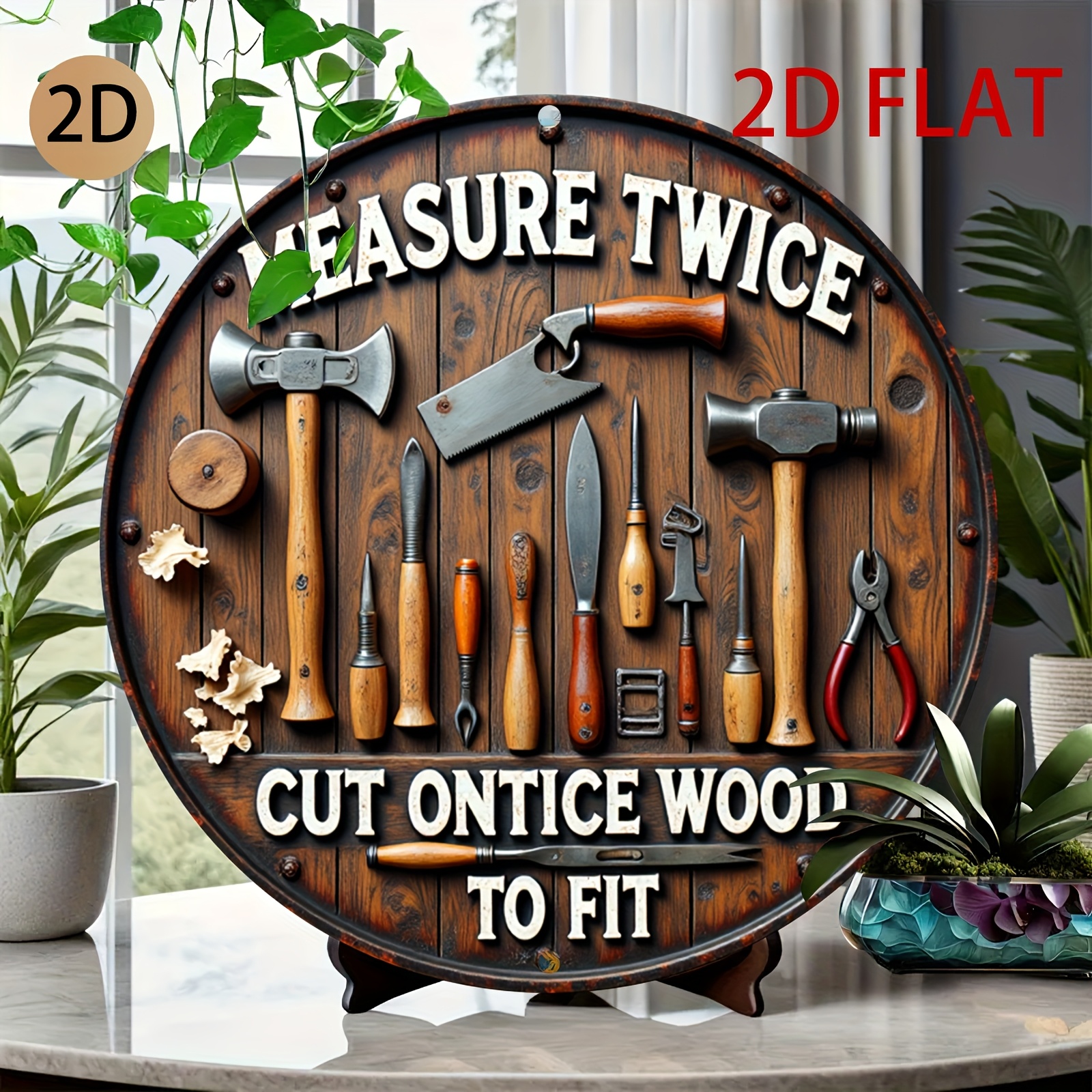 2D planar circular wooden tool - Workshop Tools Logo 리뷰 및 가격