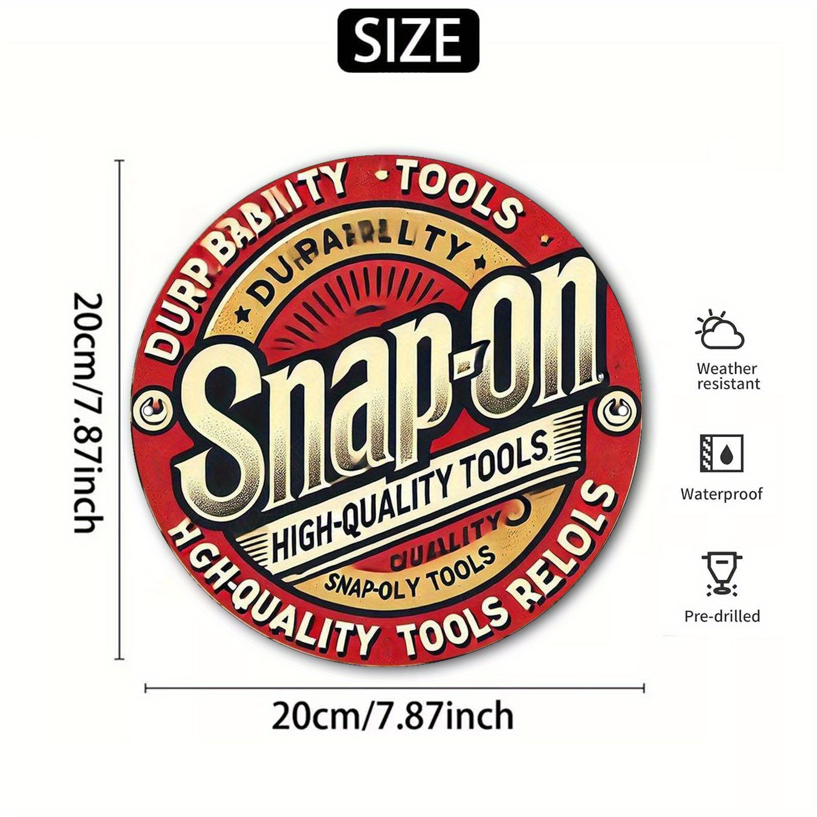 HD Tin Sign Snap-on High Quali - Workshop Tools On Wall 리뷰 및 가격